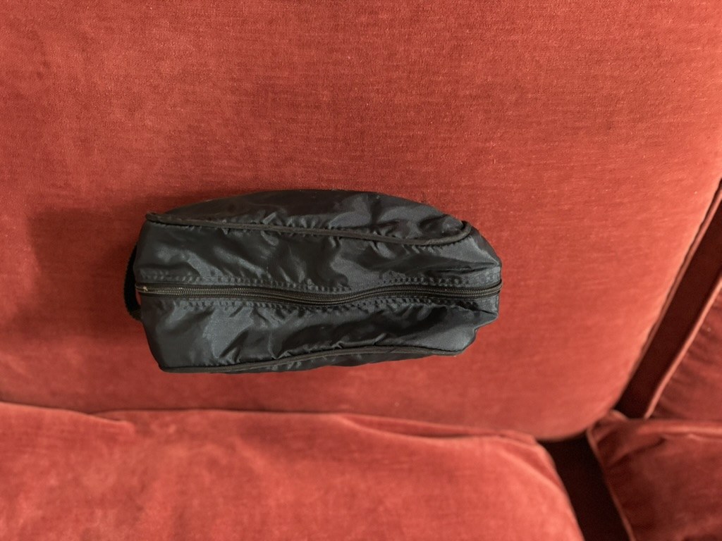 Multi-Functional Black Travel Toiletry Bag & Tech Organizer