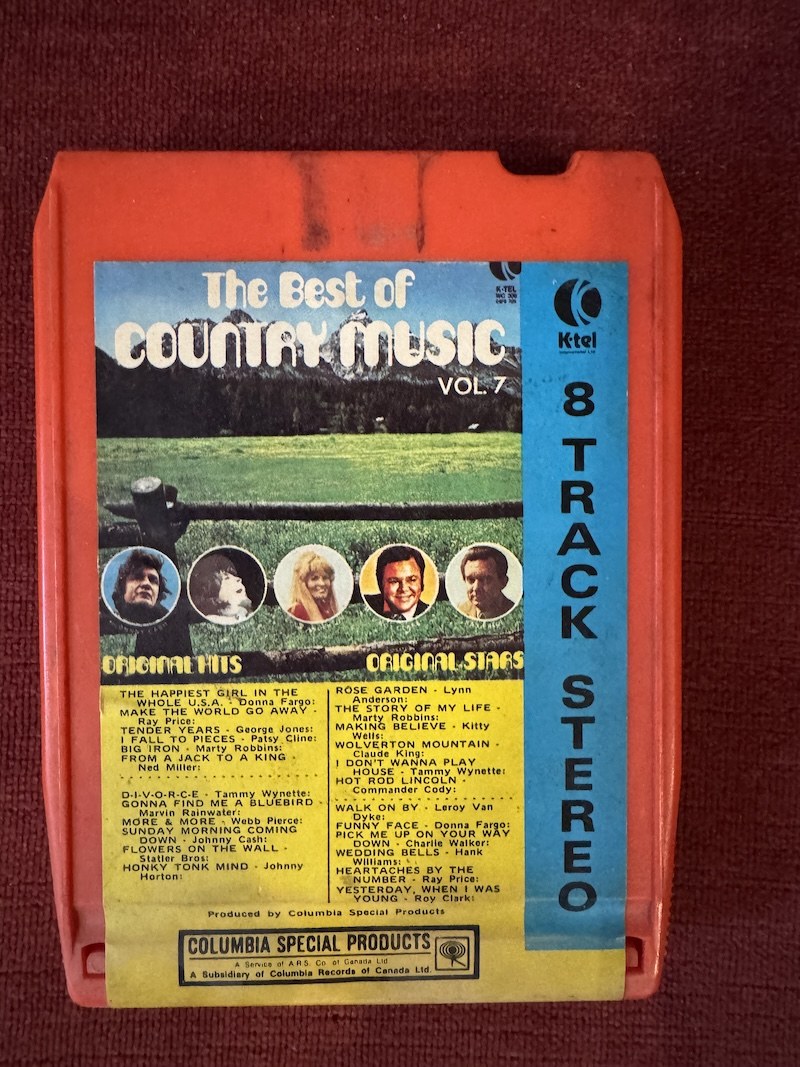 🎵 K-TEL – Best of Country Music Vol. 7 (Columbia Special Products / K-Tel) - Vintage 8-Track Tape 