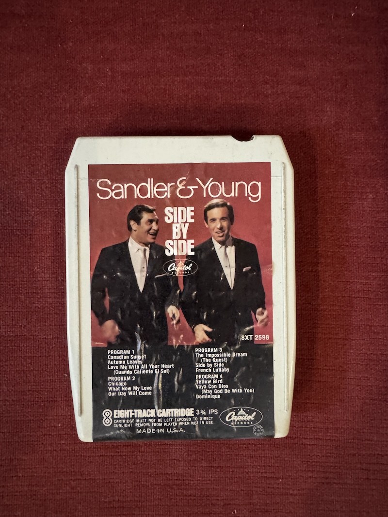 🎵 SANDLER & YOUNG – Side by Side (Capitol Records) - Vintage 8-Track Tape 