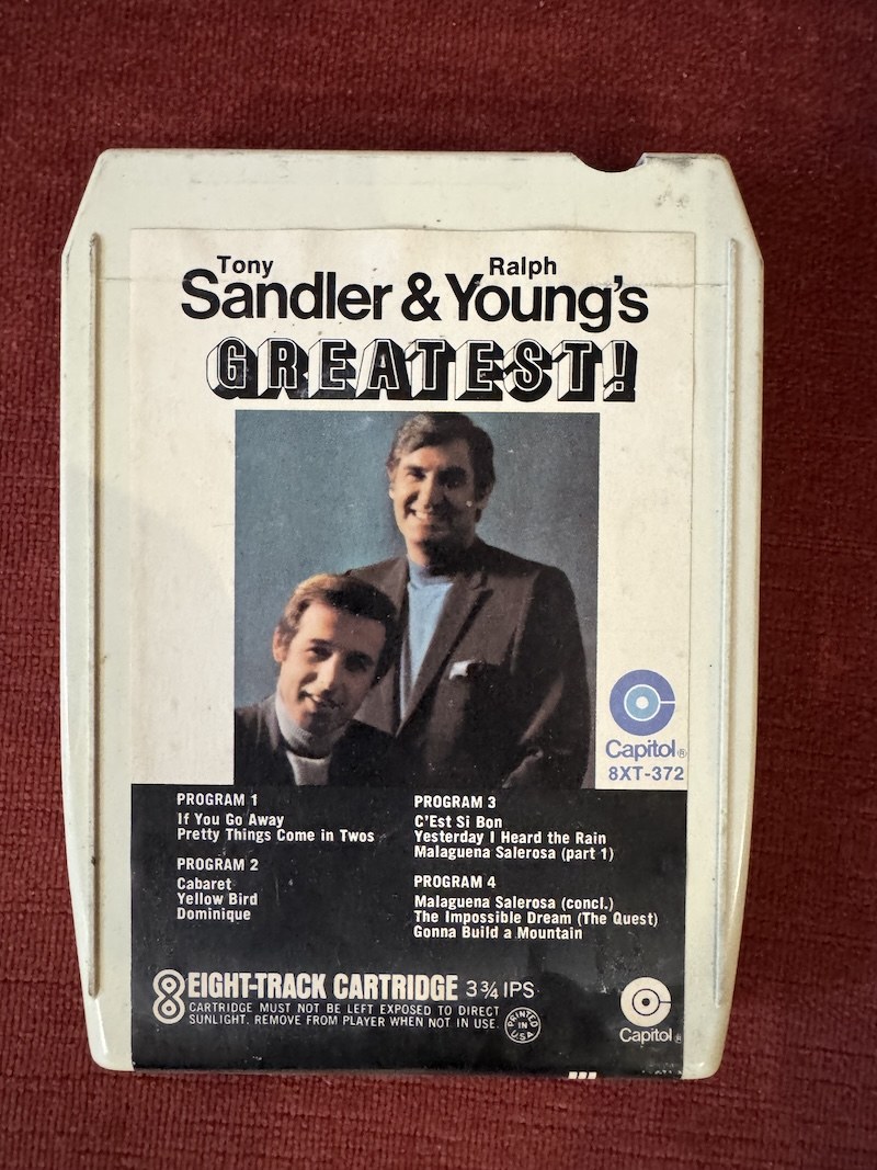 🎵 SANDLER & YOUNG – Greatest! (Capitol Records) - Vintage 8-Track Tape 