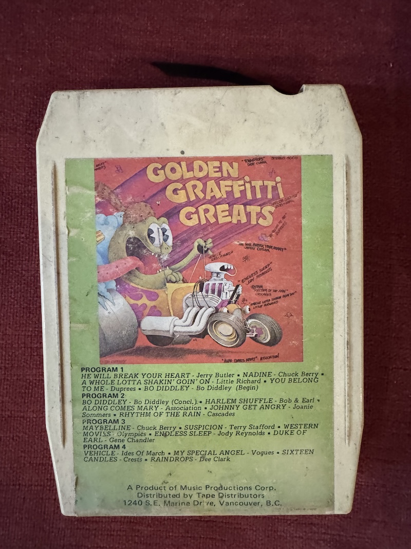 GOLDEN GRAFFITI GREATS - Various Artists (Music Productions Corp., Vancouver) - Vintage 8-Track Tape - damaged